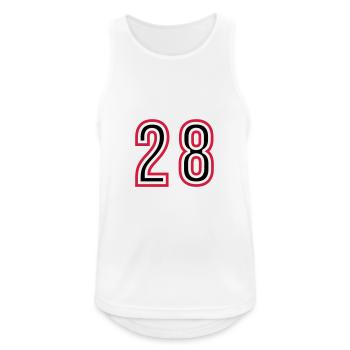 28 Number Years Jersey - Men's Breathable Tank Top - white - Front - Nick (188cm)
