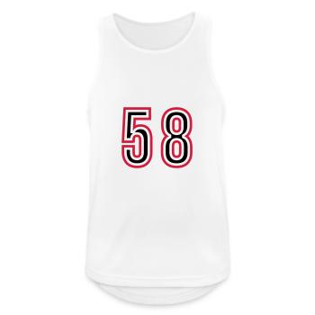 58 Number Years Jersey - Men's Breathable Tank Top - white - Front - Nick (188cm)