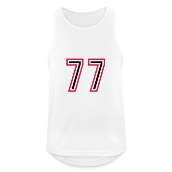 77 Number Years Jersey - Men's Breathable Tank Top - white - Front - Nick (188cm)