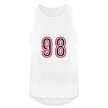 98 Number Years Jersey - Men's Breathable Tank Top - white - Front - Nick (188cm)