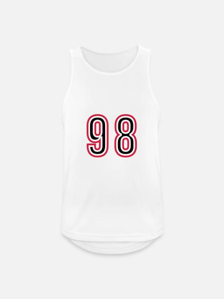 98 Number Years Jersey - Men's Breathable Tank Top - white