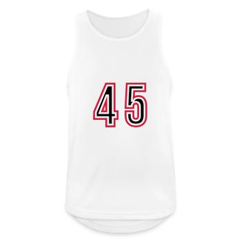 45 Number Years Jersey - Men's Breathable Tank Top - white - Front - Nick (188cm)