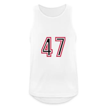 47 Number Years Jersey - Men's Breathable Tank Top - white - Front - Nick (188cm)