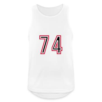 74 Number Years Jersey - Men's Breathable Tank Top - white - Front - Nick (188cm)