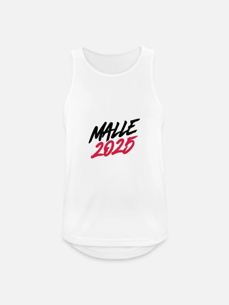 Malle 2025 Mallorca - Men's Breathable Tank Top - white