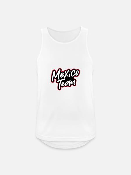 Mexico Team - Men's Breathable Tank Top - white
