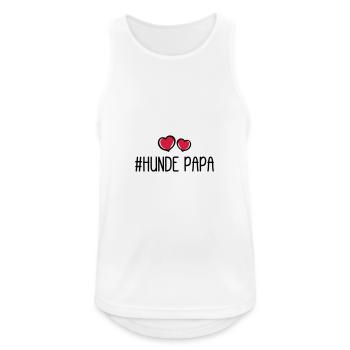 Papa chien - Débardeur respirant Homme - blanc - Devant - Nick (188cm)
