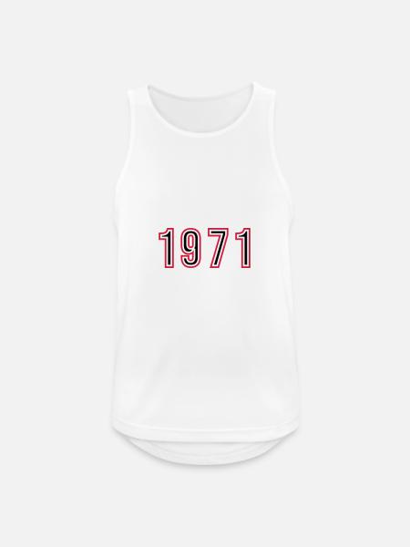1971 Year Number - Men's Breathable Tank Top - white