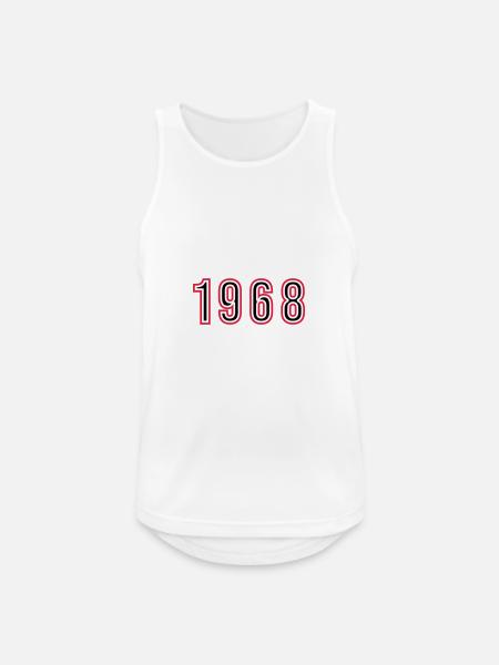 1968 Year Number - Men's Breathable Tank Top - white