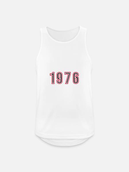 1976 Year Number - Men's Breathable Tank Top - white