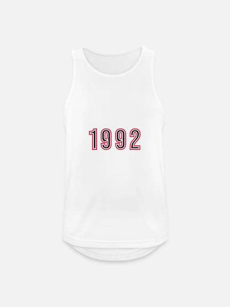1992 Year Number - Men's Breathable Tank Top - white