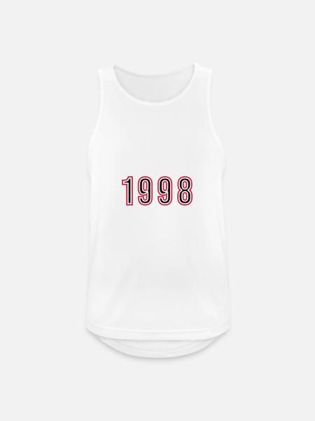 1998 Year Number - Men's Breathable Tank Top - white