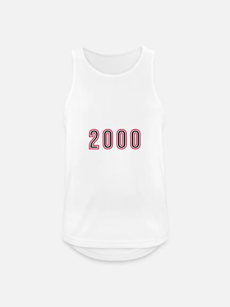 2000 Year Number - Men's Breathable Tank Top - white