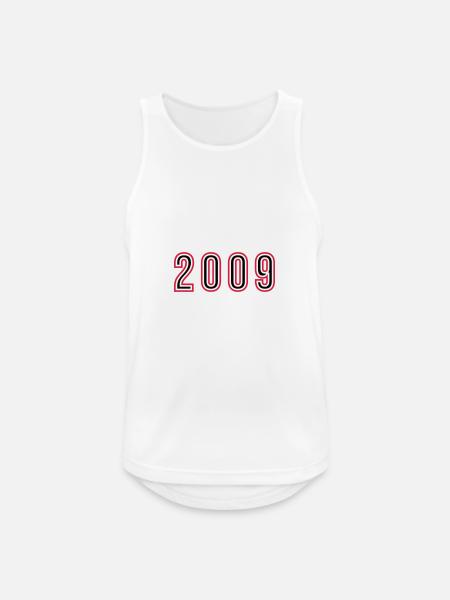 2009 Year Number - Men's Breathable Tank Top - white