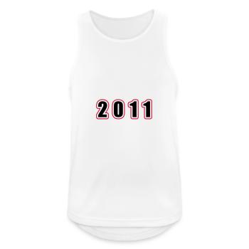 2011 Year Birthday - Men's Breathable Tank Top - white - Front - Nick (188cm)