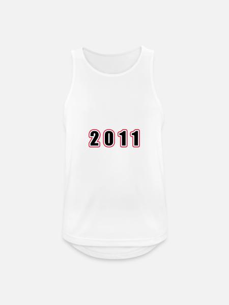 2011 Year Birthday - Men's Breathable Tank Top - white