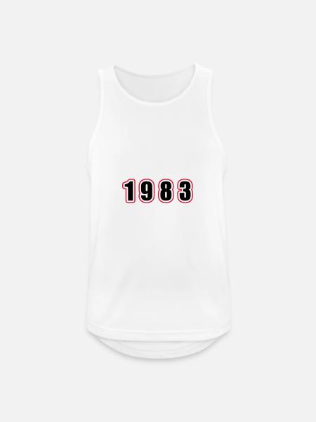 1983 Year Birthday - Men's Breathable Tank Top - white