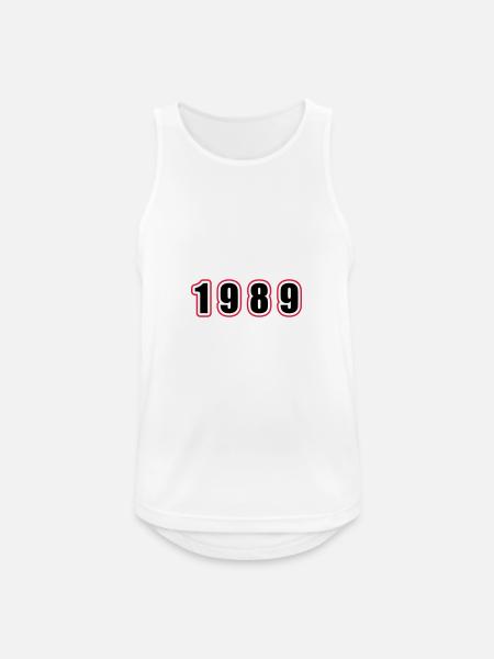 1989 Year Birthday - Men's Breathable Tank Top - white