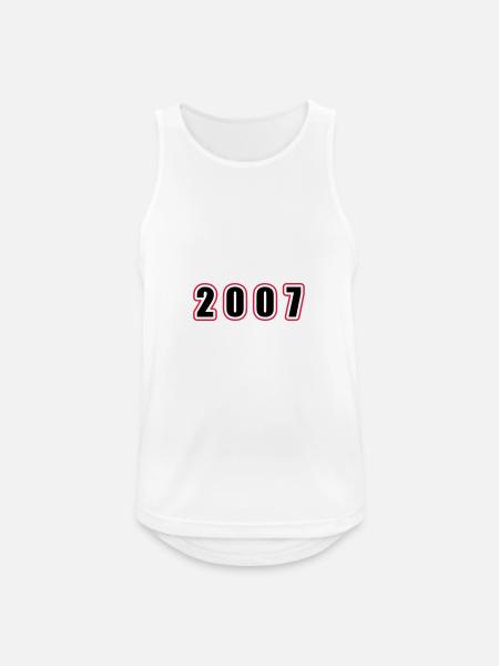 2007 Year Birthday - Men's Breathable Tank Top - white