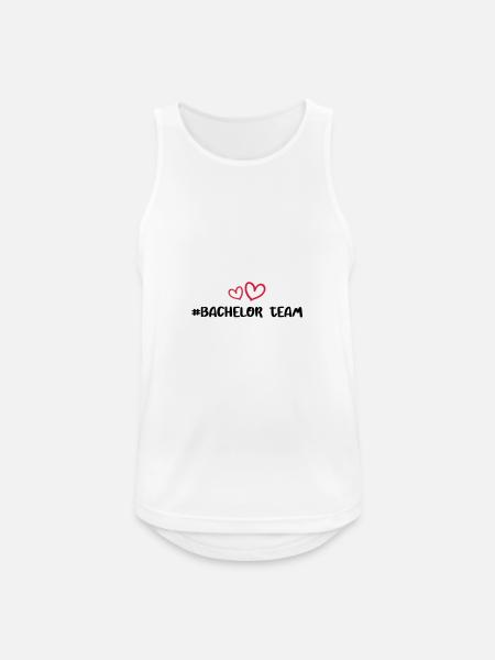 bachelor team herz - Männer Tank Top atmungsaktiv - Weiß