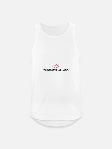 Bachelorette Team Heart - Men's Breathable Tank Top - white