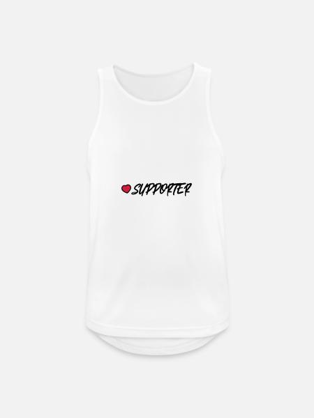 Supporter Heart - Men's Breathable Tank Top - white