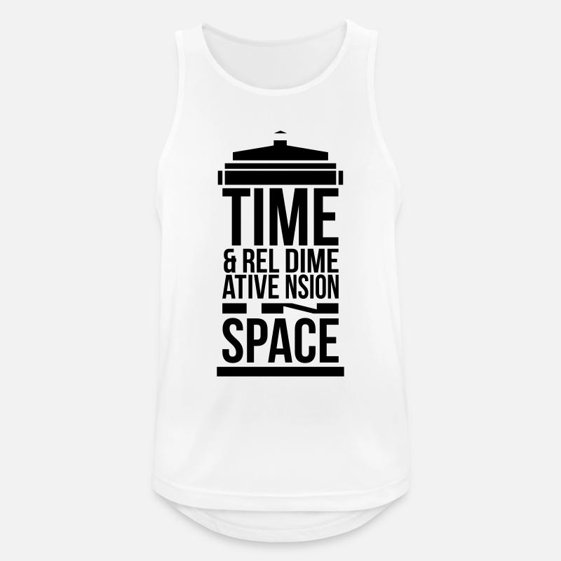 tardis - Canotta da uomo traspirante - bianco