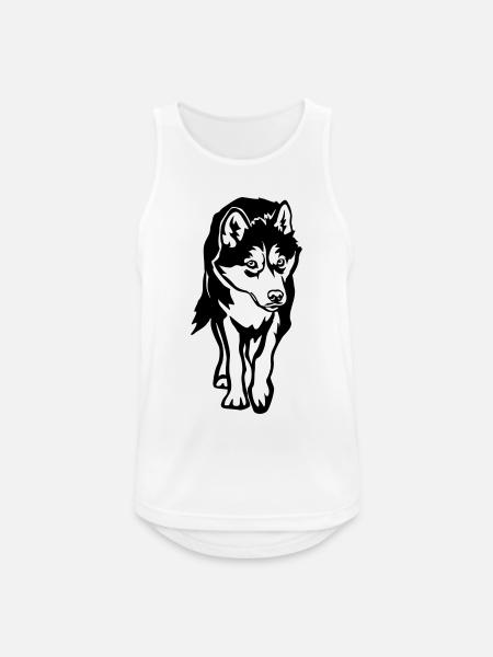 Husky - Men's Breathable Tank Top - white
