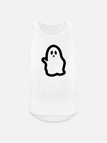 Geist - Männer Tank Top atmungsaktiv - Weiß