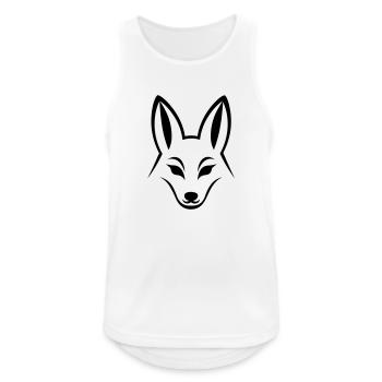 Fuchs - Männer Tank Top atmungsaktiv - Weiß - Vorne - Nick (188cm)
