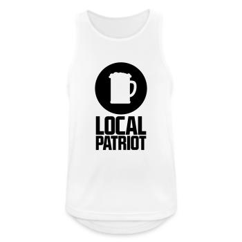 Local Patriot Beer - Männer Tank Top atmungsaktiv - Weiß - Vorne - Nick (188cm)