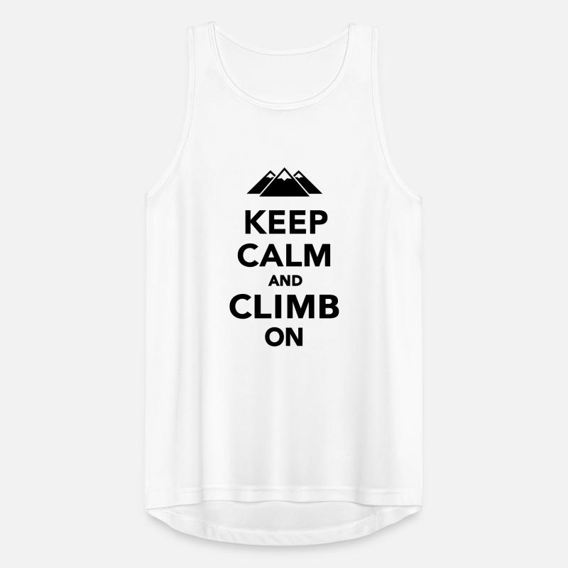 Keep calm and climb on Men's Breathable Tank Top