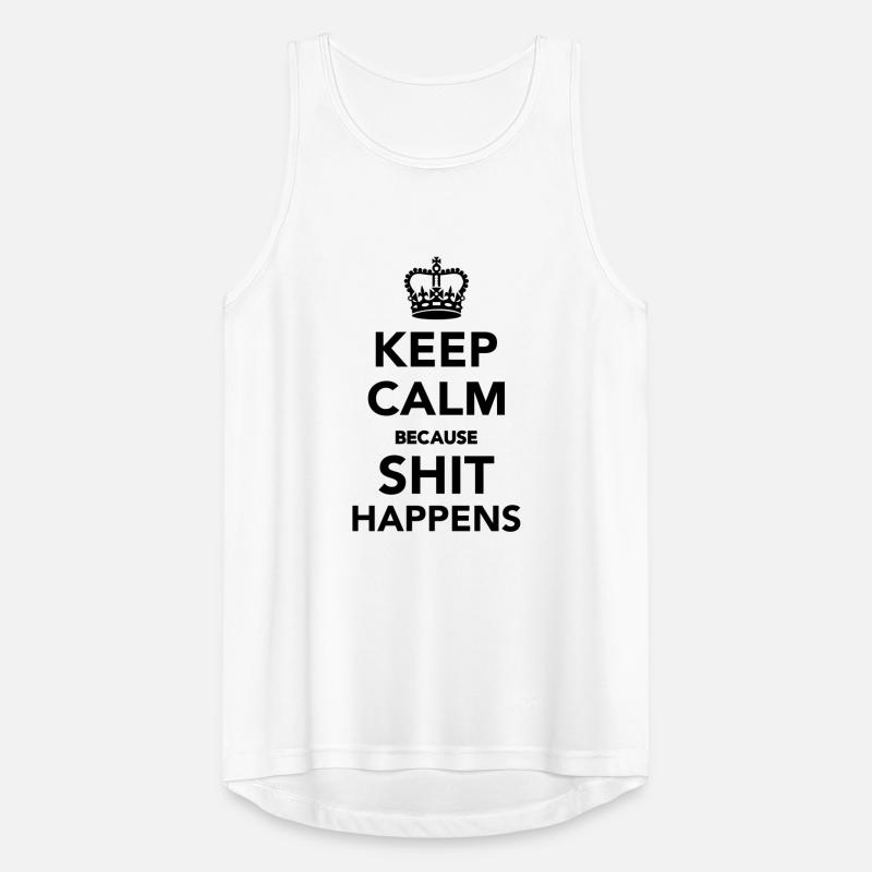 Keep calm because Shit happens Men's Breathable Tank Top