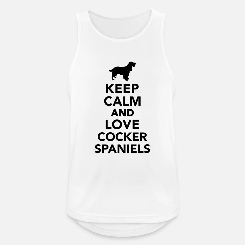 Cocker Spaniel - Männer Tank Top atmungsaktiv - Weiß