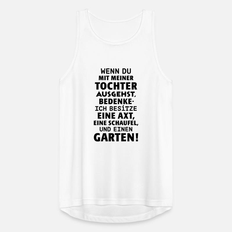 Vater Tochter Date Axt Beil Schaufel Garten Single Männer Tank Top atmungsaktiv