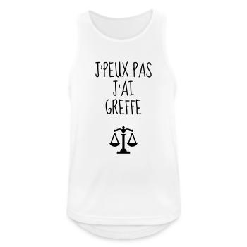 Urkundsbeamte / Clerk / Registrierung / Gericht - Männer Tank Top atmungsaktiv - Weiß - Vorne - Nick (188cm)