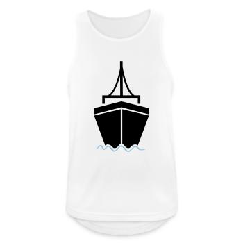 Ship 2 - Men's Breathable Tank Top - white - Front - Nick (188cm)