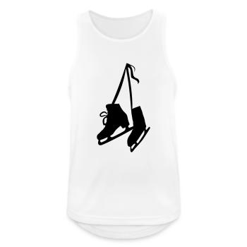 Patins - Patinage artistique - Hockey sur glace - Débardeur respirant Homme - blanc - Devant - Nick (188cm)