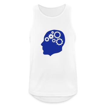 Kopfbedeckungen Profil Reflexion 612 - Männer Tank Top atmungsaktiv - Weiß - Vorne - Nick (188cm)