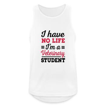 veterinary student - Men's Breathable Tank Top - white - Front - Nick (188cm)