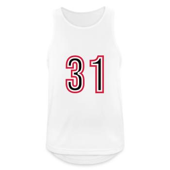 31 Number Years Jersey - Men's Breathable Tank Top - white - Front - Nick (188cm)
