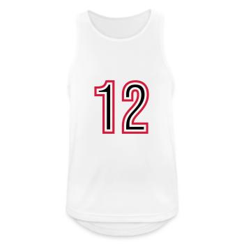 12 Number Years Jersey - Men's Breathable Tank Top - white - Front - Nick (188cm)