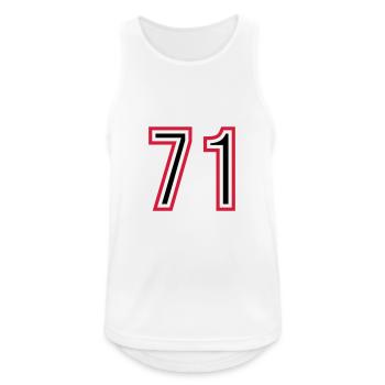 71 Number Years Jersey - Men's Breathable Tank Top - white - Front - Nick (188cm)