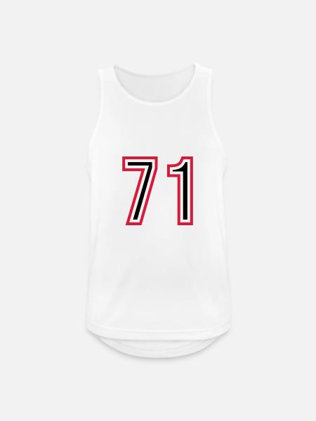 71 Number Years Jersey - Men's Breathable Tank Top - white
