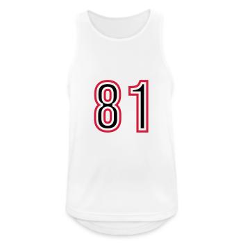 81 Number Years Jersey - Men's Breathable Tank Top - white - Front - Nick (188cm)