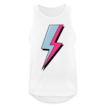 Psychedelische Neon-Beleuchtung - Männer Tank Top atmungsaktiv - Weiß - Vorne - Nick (188cm)