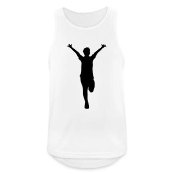 Course rapide marathon course course sport - Débardeur respirant Homme - blanc - Devant - Nick (188cm)
