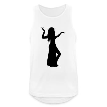 Belly dance - Débardeur respirant Homme - blanc - Devant - Nick (188cm)