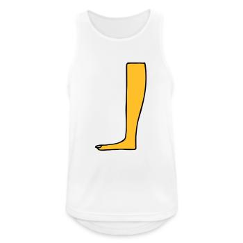 Leg Heiroglyph - Men's Breathable Tank Top - white - Front - Nick (188cm)