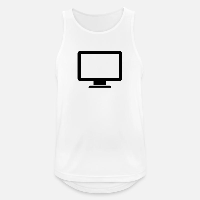 Computer - Men's Breathable Tank Top - white